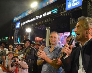 Mauricio Macri en el Festival Nacional de Doma y Folklore de Jesús María