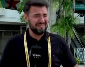 Tato Aguilera rompió en llanto en plena transmisión de TyC Sports: los motivos