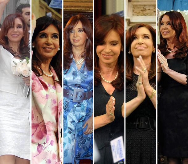 Todos los looks de Cristina en sus alocuciones frente al plenario del Congreso