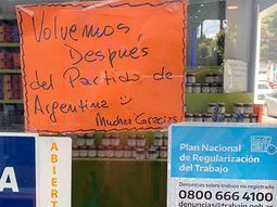 Cierran supermercados por la final del Mundial: a qué hora