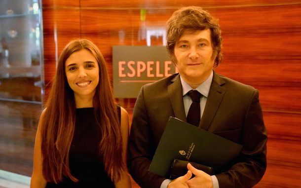 Noel de Castro junto a Javier Milei.