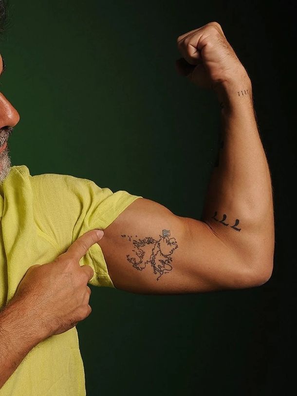 El tatuaje de Mariano Martínez.