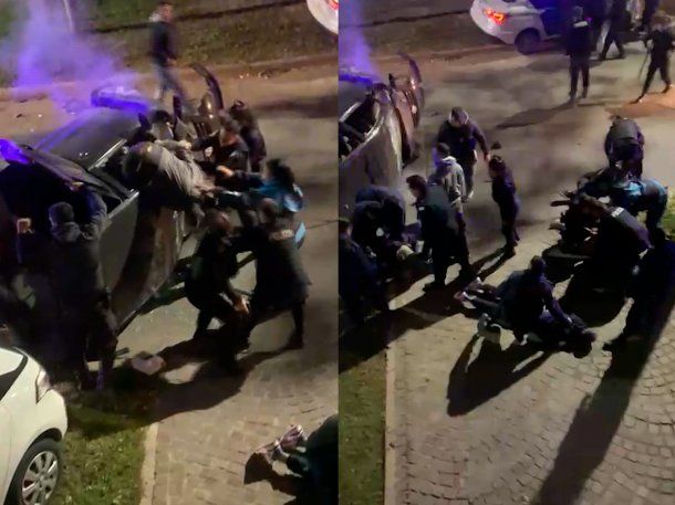 Robo, persecución, choque y vuelco en Castelar: hay cuatro detenidos