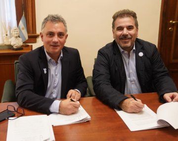 Sebastián Pareja (LLA) y Cristian Ritondo (PRO).
