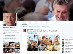 Tras ser electo Presidente, Macri cambió su biografía en el perfil de Twitter