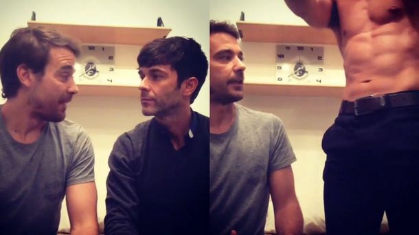 Video: el desnudo de Mariano Martínez con Pedro Alfonso