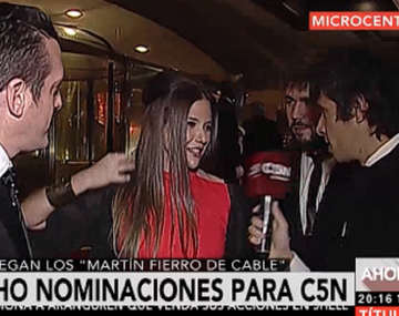 La previa en la alfombra roja del Martín Fierro de Cable