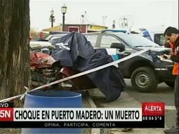 Choque fatal en Puerto Madero