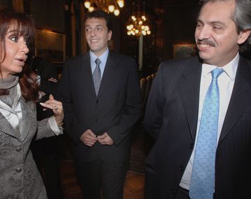 Cristina Kirchner, Sergio Massa y Alberto Fernández