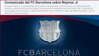 comunicado del barcelona por la posible salida de neymar comunicado del barcelona por la posible salida de neymar