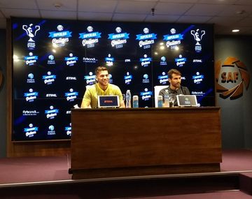 Pobzio y Magallán antes del Superclásico - Crédito:&nbsp;@argsaf