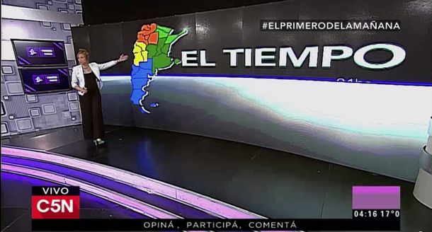 Pronóstico del tiempo del 16 de noviembre de 2016 en C5N