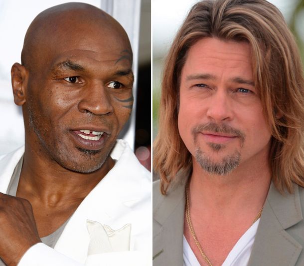 Polémico: Mike Tyson encontró a su mujer en la cama con Brad Pitt