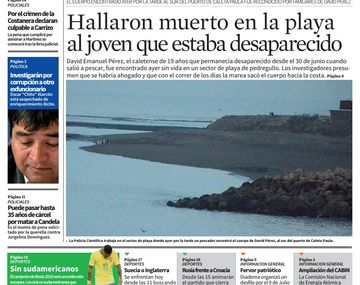 Tapas de diarios del sábado 7 de julio de 2018