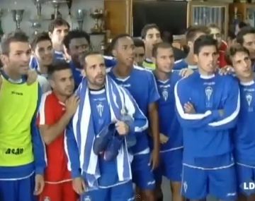 El festejo del equipo de Tercera que jugará ante el Real Madrid