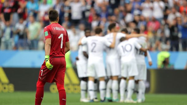 Muslera en la derrota de Uruguay ante Francia - Crédito: www.fifa.com