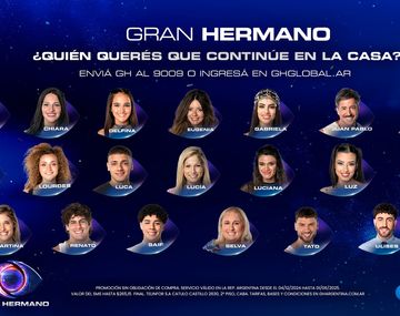 Cómo votar gratis al nominado que querés que se quede en Gran Hermano