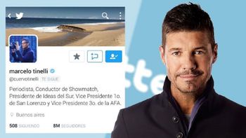 twitter: marcelo tinelli llego a los 8 millones de seguidores twitter: marcelo tinelli llego a los 8 millones de seguidores