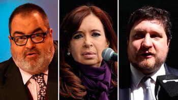 Jorge Lanatta, Cristina Kirchner y Nicolás Wiñazki Jorge Lanatta, Cristina Kirchner y Nicolás Wiñazki