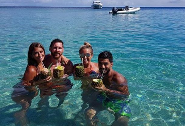 Así pasan el tiempo Messi y Suárez en sus vacaciones en el Caribe