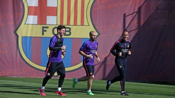 Tras no jugar con la Selección, Messi entrenó con normalidad en Barcelona