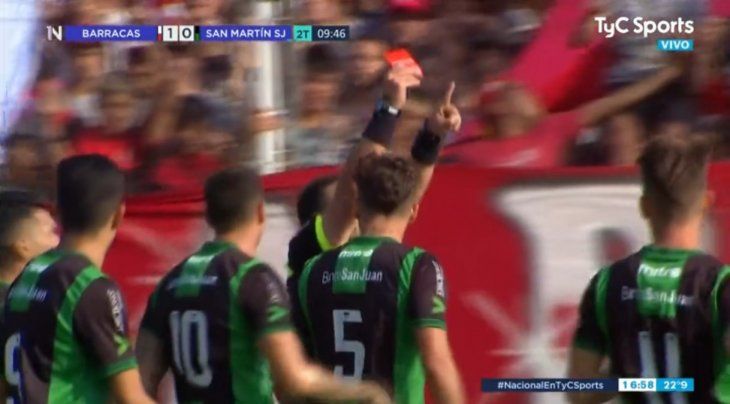 Con una nueva polémica, Barracas Central venció a San Martín de San Juan
