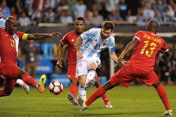 La goleada de Argentina contra Panamá, en fotos