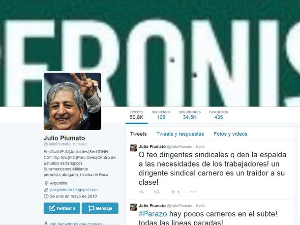 Polémica: para Julio Piumato, hoy no paran los que mataron a Nisman