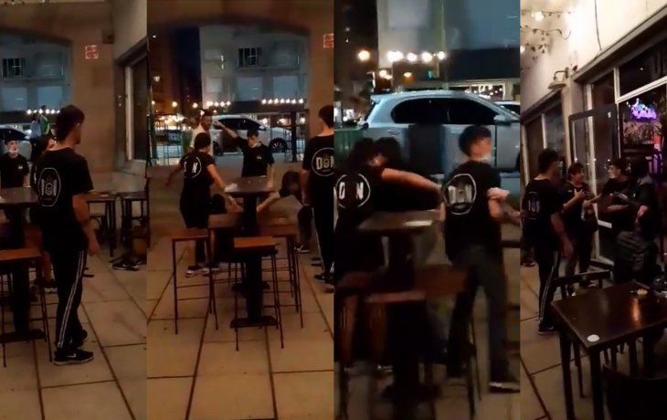 Mar del Plata: mozos y clientes de una cervecería se pelearon a piñas
