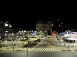 Así estaba la zona de Plaza Constitución&nbsp;