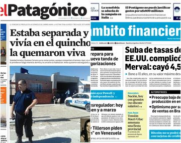 Tapas de diarios del martes 6 de febrero de 2018