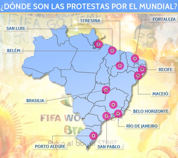¿Cuáles son todas las protestas de los manifestantes anti Mundial?
