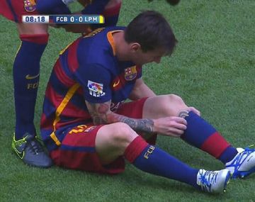 VIDEO: Así fue la lesión de Lionel Messi