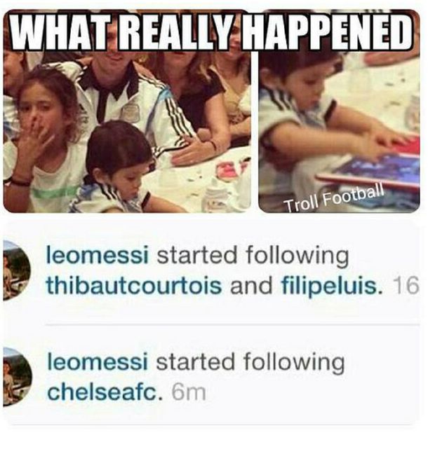 ¿Messi al Chelsea? Mirá los mejores memes en la web