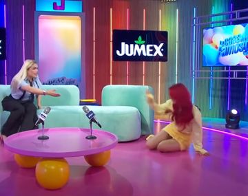 Flor Vigna protagonizó un divertido blooper en TV mexicana: Soy muy torpe