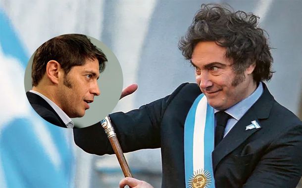 Javier Milei y Axel Kicillof.