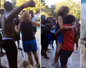 La violenta reacción de unos jóvenes contra una mujer