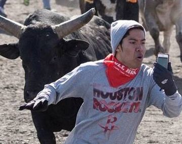 Una corrida de toros en primera persona: un hombre se grabó en un encierro