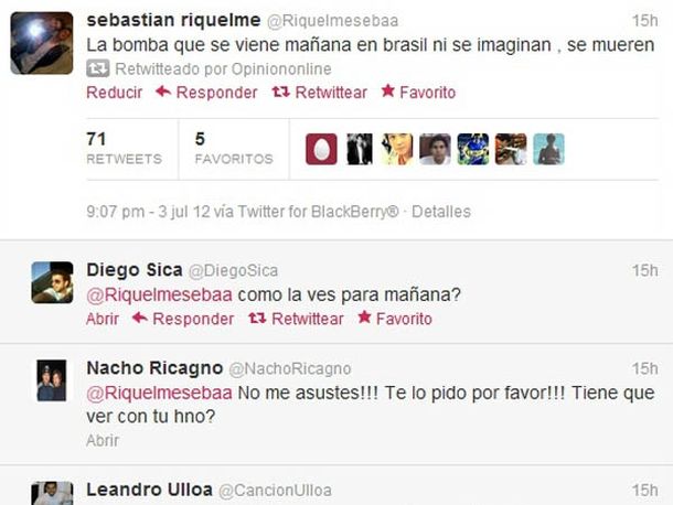 El hermano de Riquelme anunció una bomba y estallaron las redes
