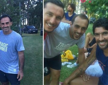 Diego Latorre y Pocho Lavezzi, juntos