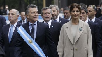 Macri y Juliana Wada en el Tedeum por el 25 de mayo Macri y Juliana Wada en el Tedeum por el 25 de mayo
