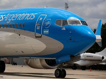 Uno de los 5 Boeing 737-8 MAX que integran la flota de Aerolíneas Argentinas