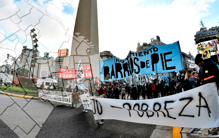 El mapa de cortes por la protesta de Barrios de Pie