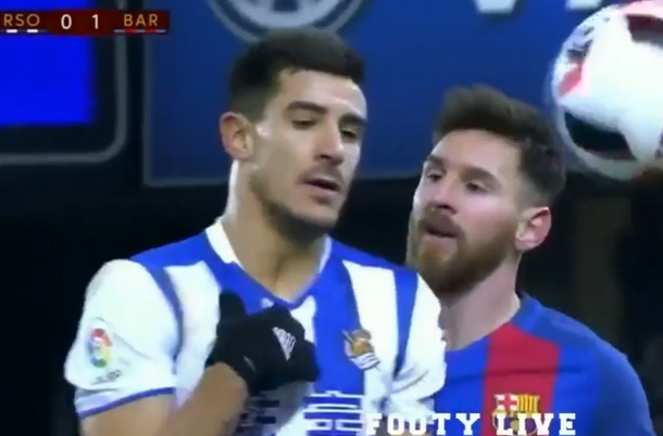 La furia del rosarino contra su rival