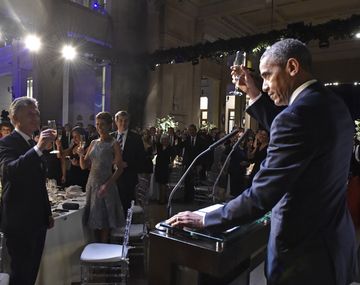 Obama y Macri en el Parque de la Memoria