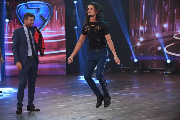 Christian Sancho desafió a Tinelli en la pista del Bailando