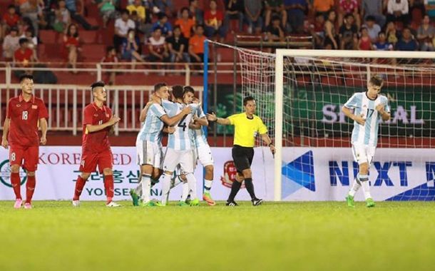 En su primer amistoso, la Selección Sub 20 goleó a Vietnam