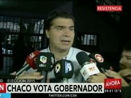 Capitanich: Están dadas las condiciones para una elección tranquila y normal