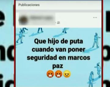 Este es el mensaje que publicó en su cuenta de Facebook