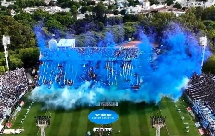 Así fue el recibimiento de la hinchada de Gimnasia para el clásico con Estudiantes